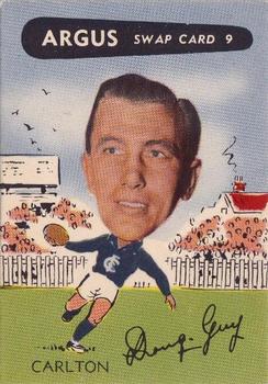1954 Argus Football Swap Cards #9 Doug Guy Front